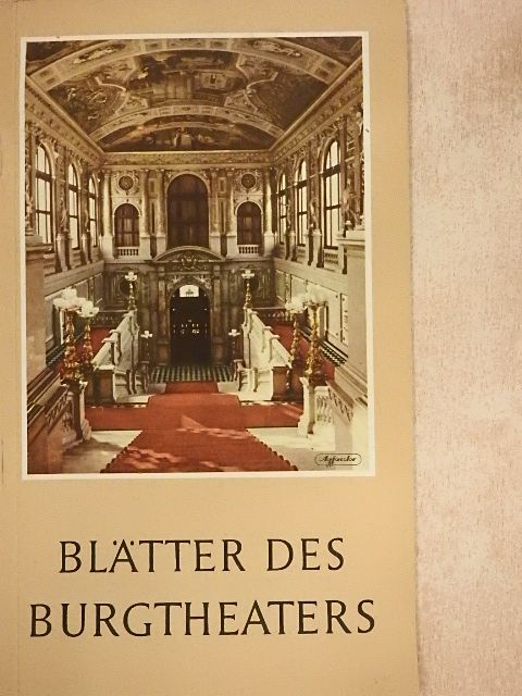 Friedrich Heer - Blätter des Burgtheaters [antikvár]