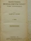 Hamvas József - Egyetemes irodalomtörténet főbb vonásokban I-III. [antikvár]