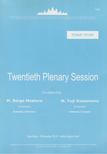 Serge Mostura, Yuji Kumamaru - Twentieth plenary session [antikvár]