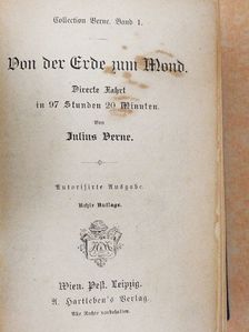 Jules Verne - Von der Erde zum Mond/Reise um den Mond/Das Land der Pelze I-II. (gótbetűs) [antikvár]