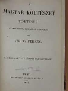 Toldy Ferenc - A magyar költészet története I-II. [antikvár]