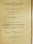 Bóna Imre - A M. Kir. Ferencz József-Tudományegyetem Tudományos Közleményei - A földrajz és történettudományok köréből IV/1. [antikvár]