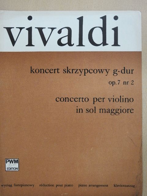 Antonio Vivaldi - Koncert skrzypcowy G-dur [antikvár]