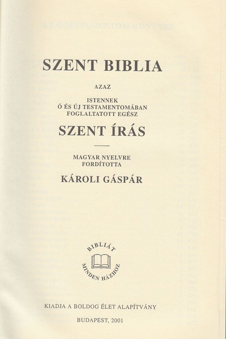 Szent Biblia [antikvár]