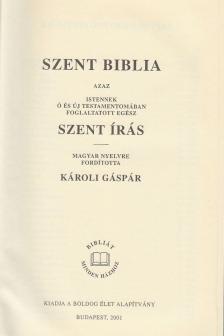 Szent Biblia [antikvár]