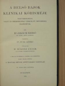 Dr. Jaksch Rezső - A belső bajok klinikai kórisméje [antikvár]