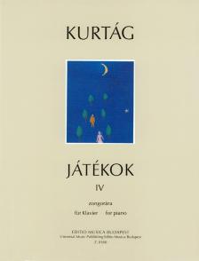 KURTÁG - JÁTÉKOK IV ZONGORÁRA