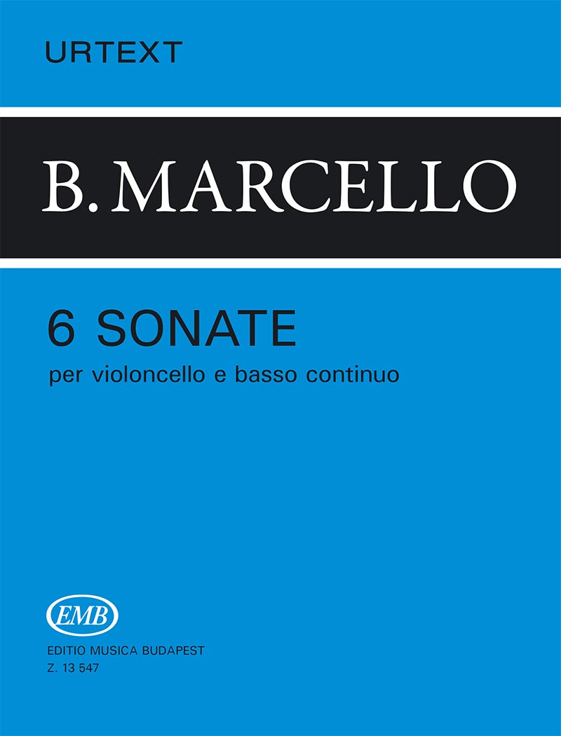 MARCELLO - 6 SONATE PER VIOLONCELLO E BASSO CONTINUO URTEXT (MÁRIÁSSY-PEJTSIK)