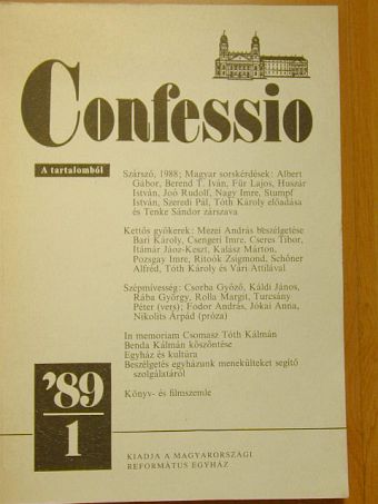 Albert Gábor - Confessio 1989/1 [antikvár]