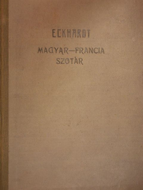 Magyar-francia szótár [antikvár]