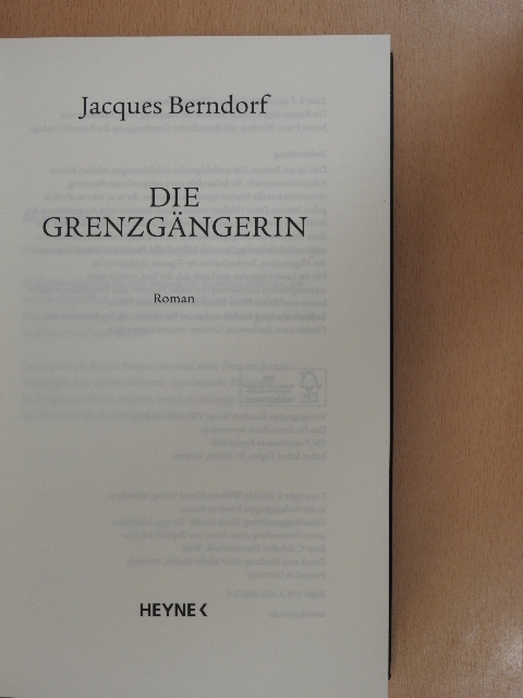 Jacques Berndorf - Die Grenzgängerin [antikvár]