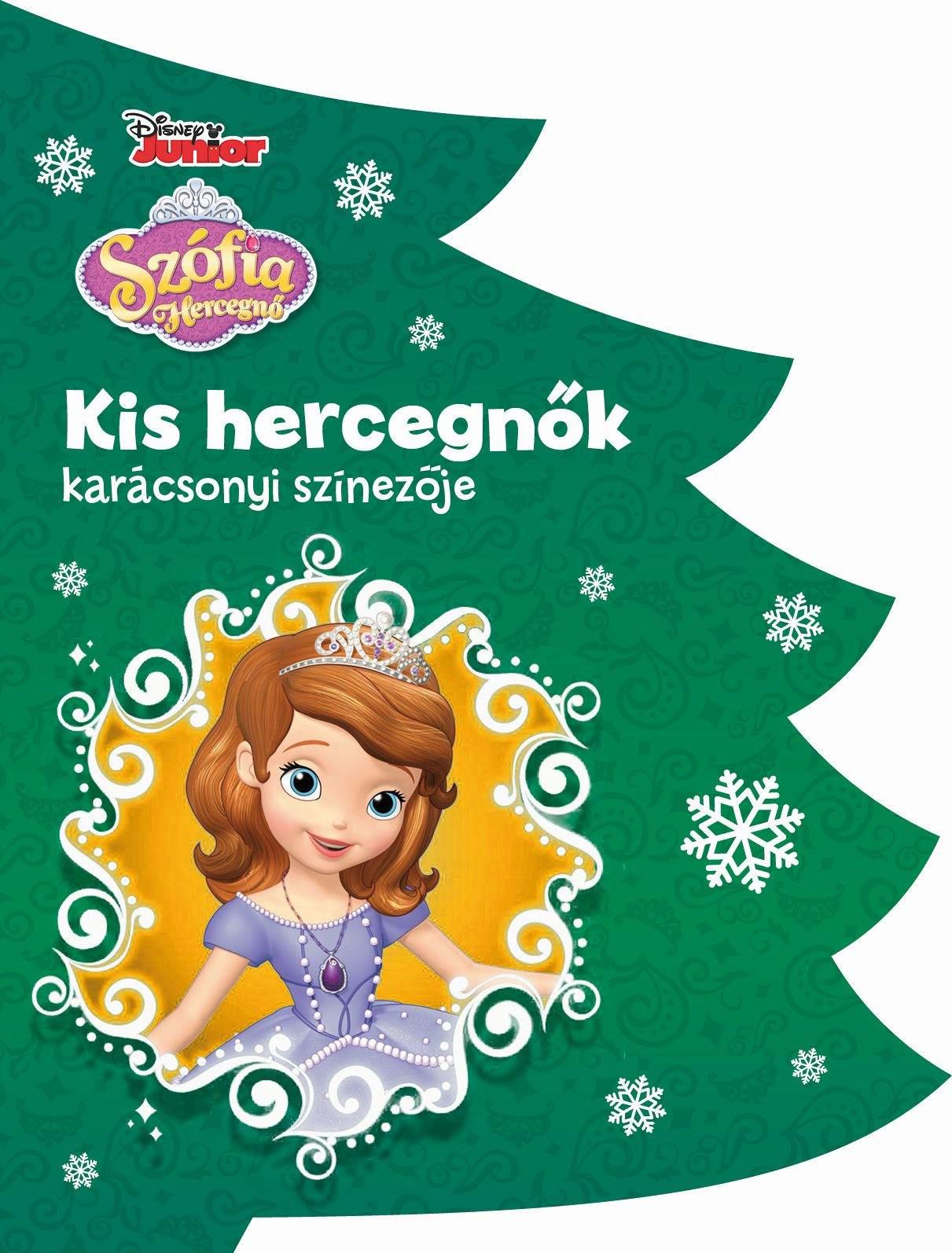 Disney - Kis hercegnők karácsonyi színezője