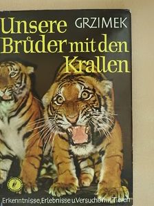 Bernhard Grzimek - Unsere Brüder mit den Krallen [antikvár]
