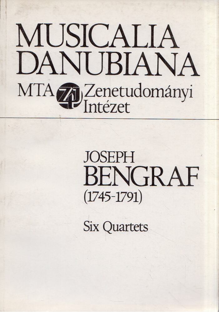 SAS ÁGNES - Joseph Bengraf (1745-1791): Six Quartets [antikvár]