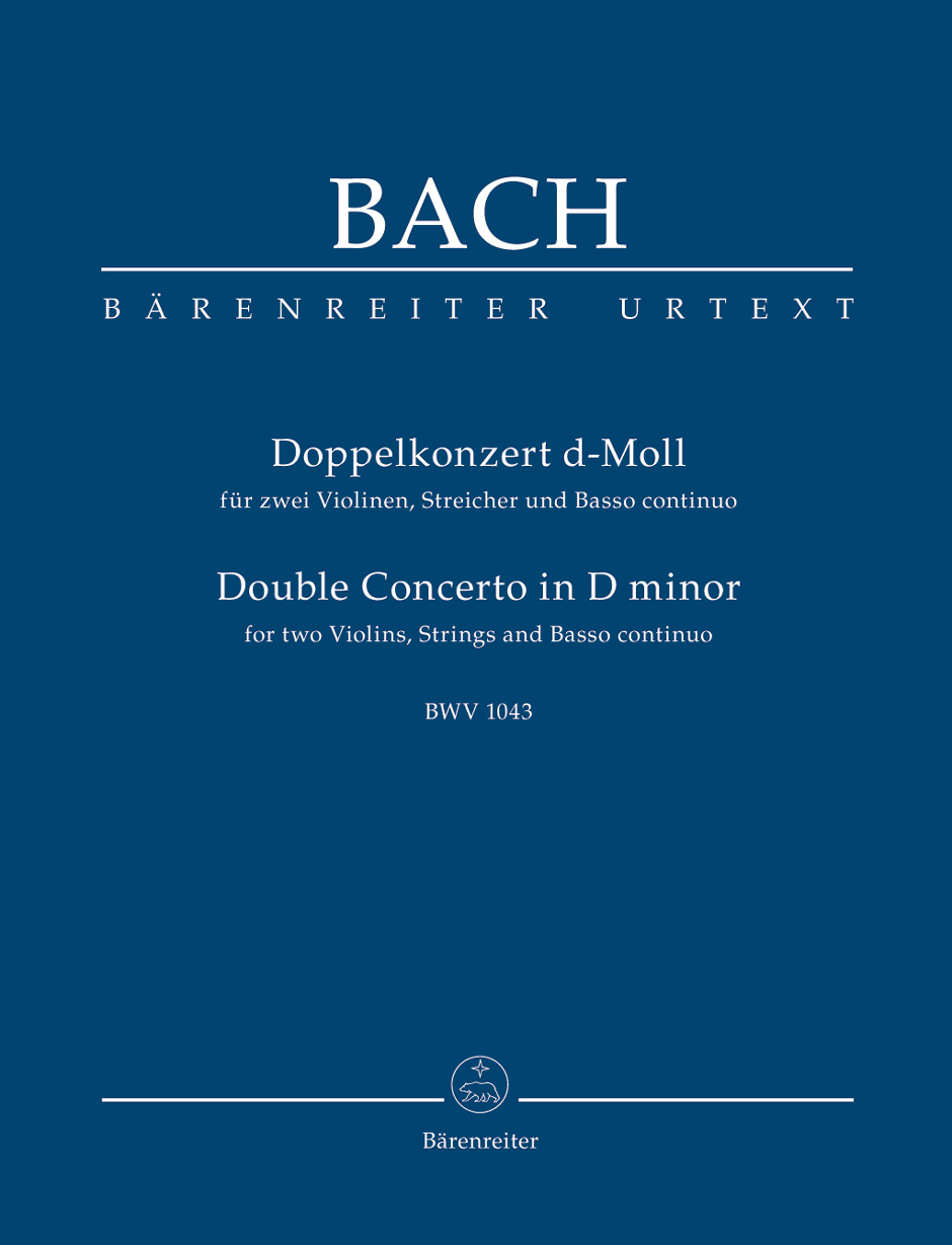 J. S. Bach - DOPPELKONZERT d-MOLL FÜR ZWEI VIOLINEN, STREICHER UND B.C. STUDIENPARTITUR