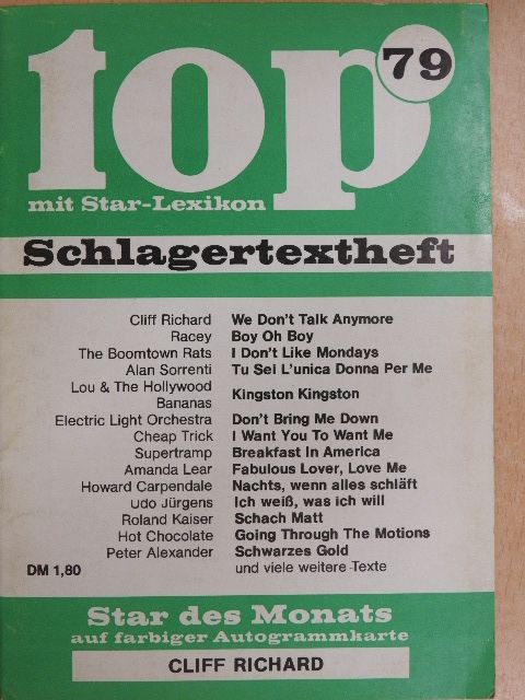 Amanda Lear - Top Schlagertextheft 79 [antikvár]