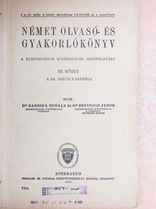 Dr. Bariska Mihály - Német olvasó- és gyakorlókönyv III. [antikvár]
