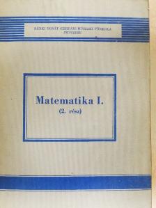 Dr. Dömötör Gábor - Matematika I/2. [antikvár]
