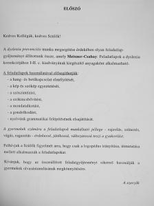 Patakvölgyi Jánosné - Dyslexia prevenciós feladatlapok [antikvár]