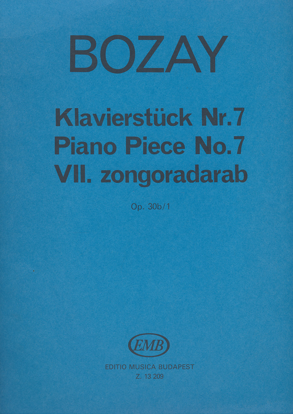 BOZAY ATTILA - VII.ZONGORADARAB OP.30b/1