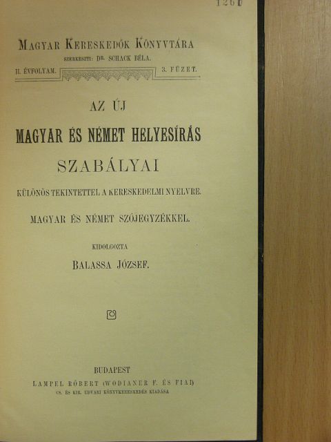 Az új magyar és német helyesírás szabályai [antikvár]