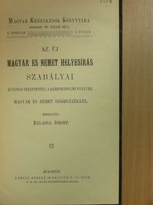 Az új magyar és német helyesírás szabályai [antikvár]