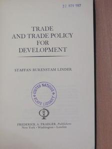 Staffan Burenstam Linder - Trade and Trade Policy for Development [antikvár]