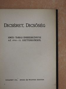 Emőd Tamás - Dicséret, dicsőség [antikvár]