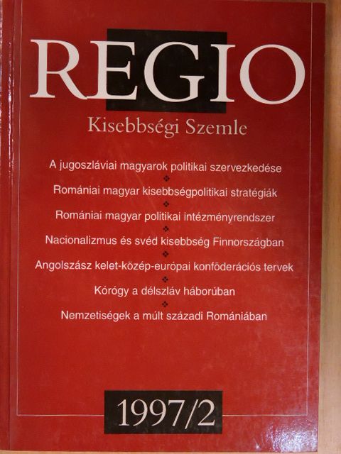 A. Sajti Enikő - Regio 1997/2. [antikvár]