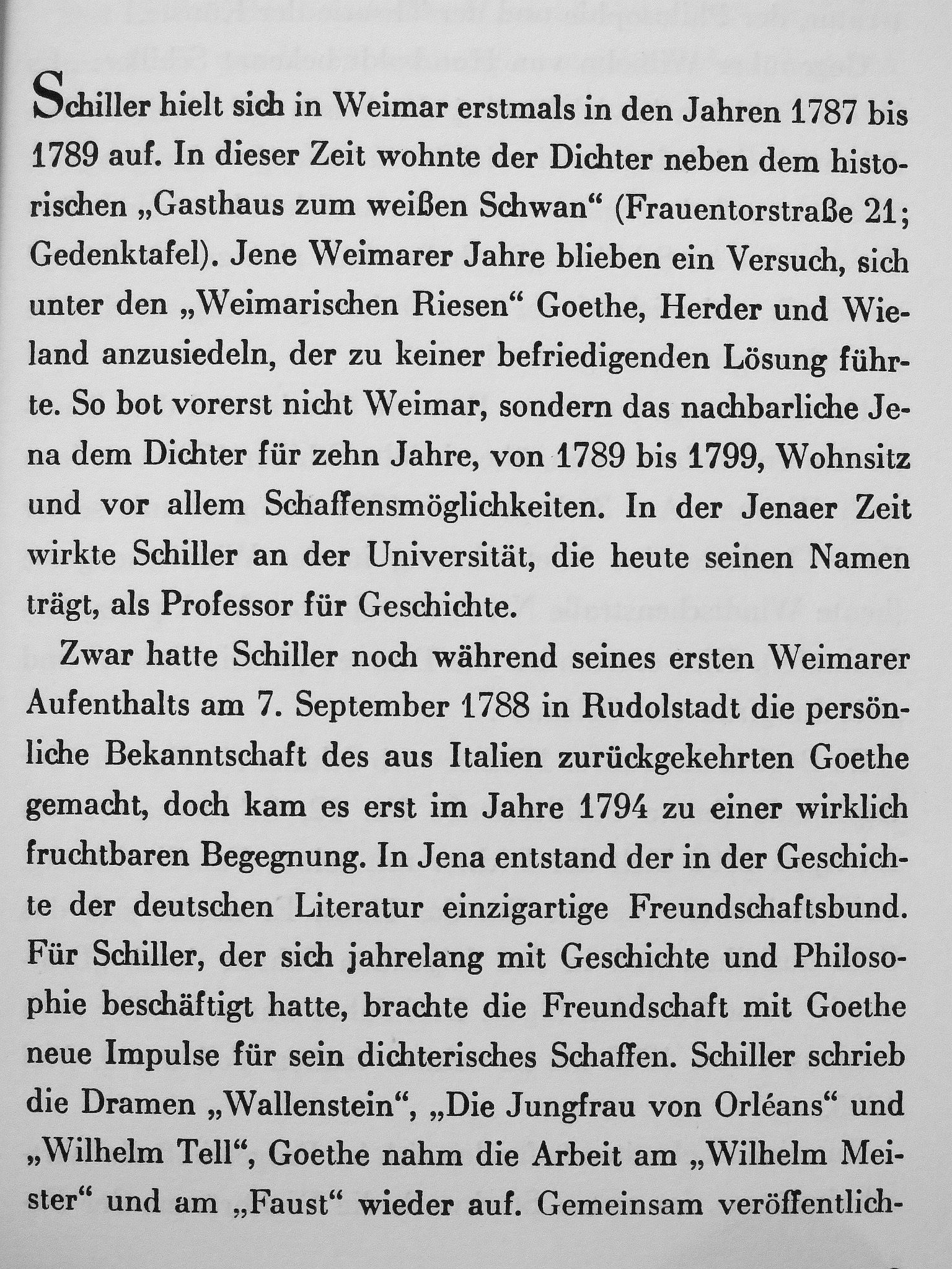 Gerhard Hendel - Das Schillerhaus in Weimar [antikvár]