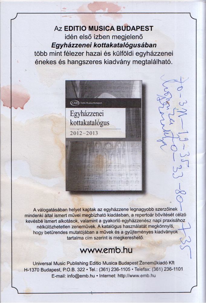 Márkusné Natter-Nád Klára - A Magyar Kodály Társaság hírei 2012/4 [antikvár]