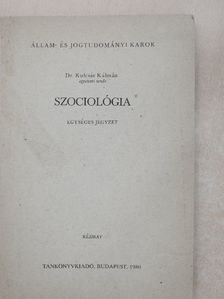 Dr. Kulcsár Kálmán - Szociológia [antikvár]