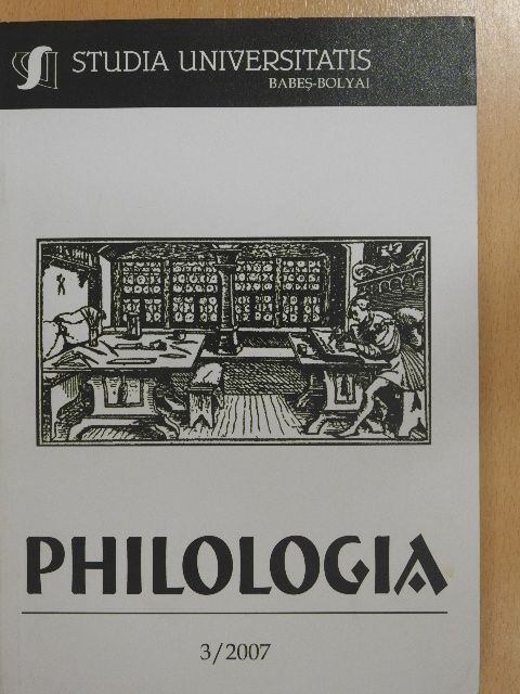 Antoine Soare - Studia Universitatis Babes-Bolyai Philologia 3/2007 [antikvár]