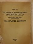 Gáspár Jenő - SZOT üdülők, szanatóriumok, szakszervezeti üdülők magyar, francia, német, angol, orosz, cseh nyelvű ételmagyarázó zsebkönyve [antikvár]