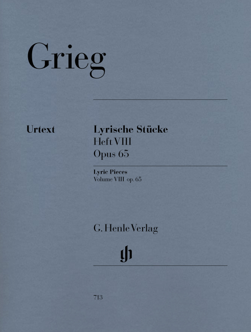 GRIEG - LYRISCHE STÜCKE HEFT VIII OP.65 FÜR KLAVIER URTEXT AUSGABE
