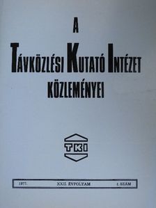 Benedek Andor - A Távközlési Kutató Intézet közleményei 1977/4. [antikvár]
