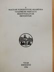 Harmathy Attila - A Magyar Tudományos Akadémia Veszprémi Területi Bizottságának értesítője 1996. [antikvár]