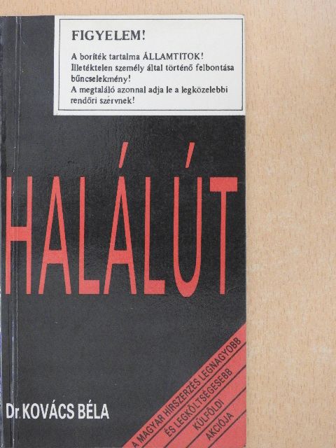 Dr. Kovács Béla - Halálút [antikvár]