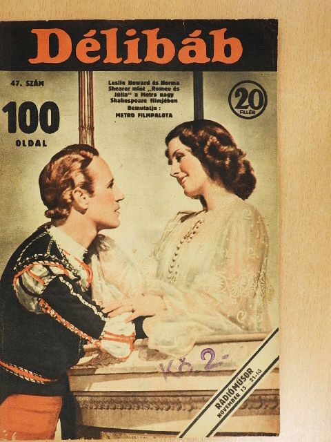 Balassa Emil - Délibáb 1936. november 14. [antikvár]