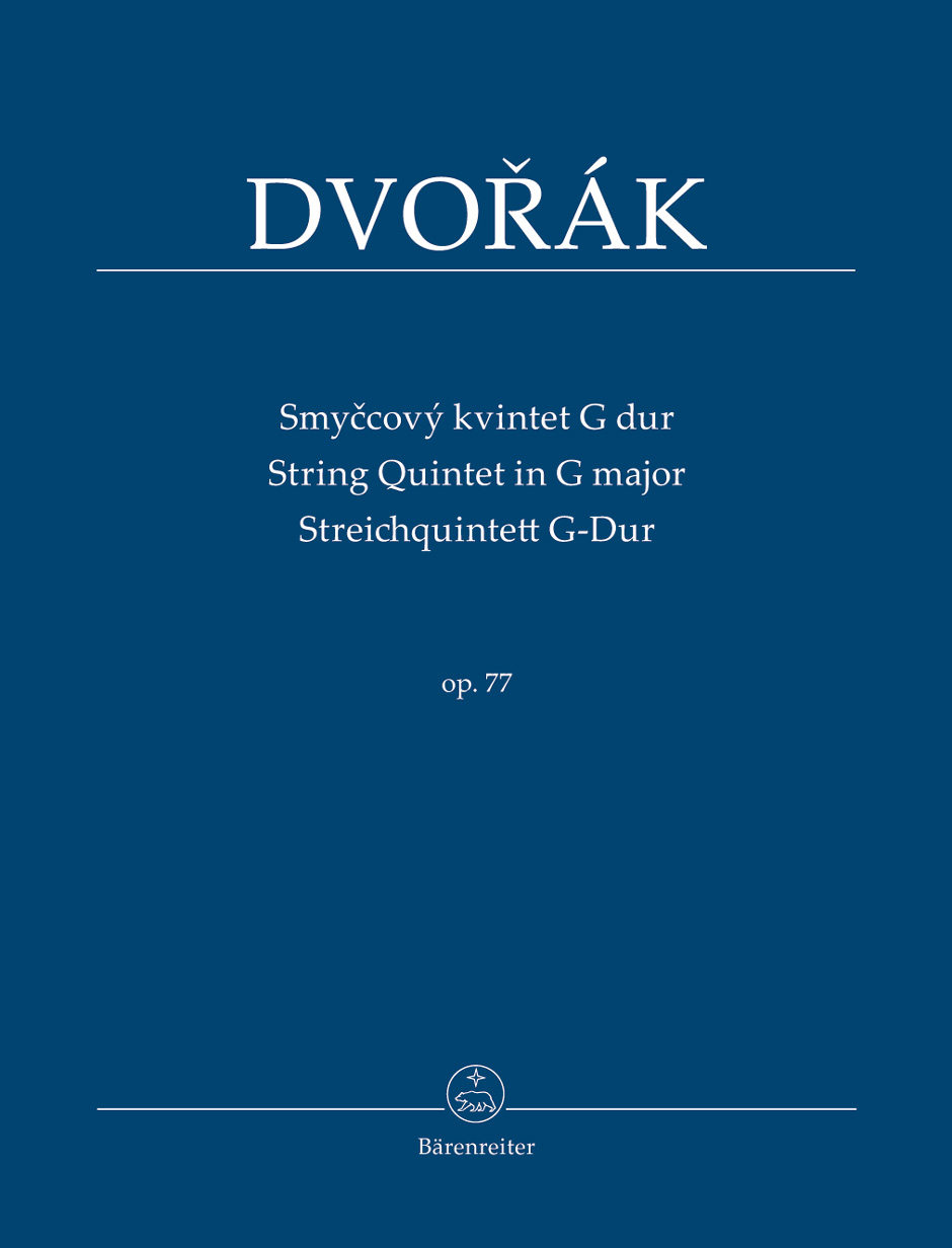 DVORAK - STRING QUINTET IN G MAJOR OP.77, STUDIENPARTITUR (F. BARTOS / A. POKORNY)
