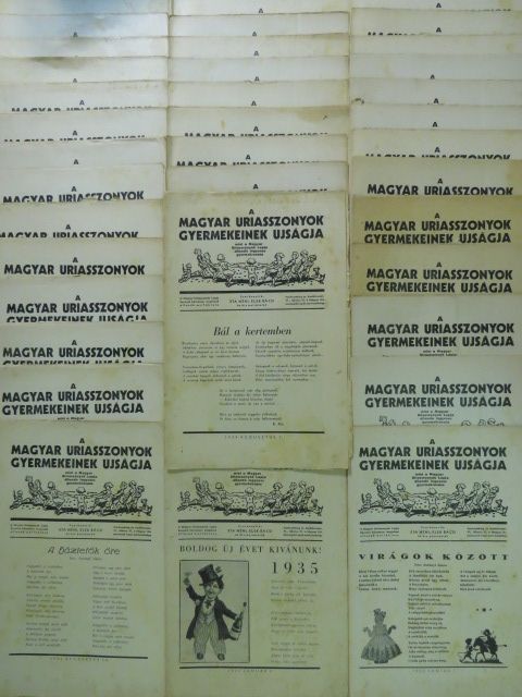 A Magyar Uriasszonyok Gyermekeinek Ujságja 1934-1935. (nem teljes évfolyamok) [antikvár]