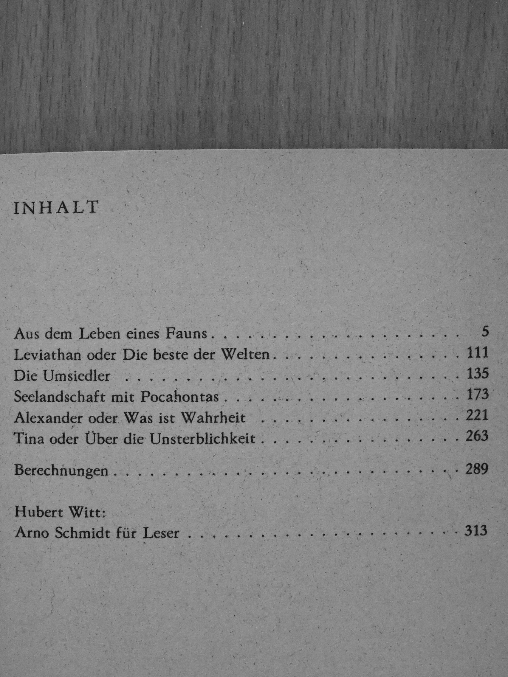 Arno Schmidt - Aus dem leben eines Fauns [antikvár]