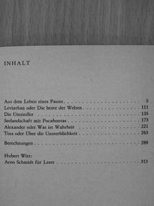 Arno Schmidt - Aus dem leben eines Fauns [antikvár]