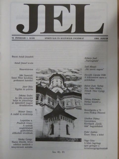 Bálint Zsolt - Jel 1994. január [antikvár]