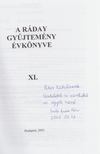 Berecz Ágnes, Petrőczi Éva - A Ráday gyűjtemény évkönyve XI. (dedikált) [antikvár]