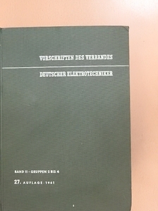 VDE-Vorschriften II. [antikvár]