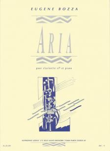 BOZZA - ARIA POUR CLARINETTE ET PIANO