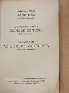 Katona József - Bánk bán/Csongor és Tünde/Az ember tragédiája [antikvár]
