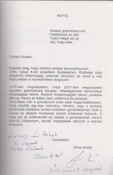 Sima István - Toll és ecset (Dedikált) [antikvár]