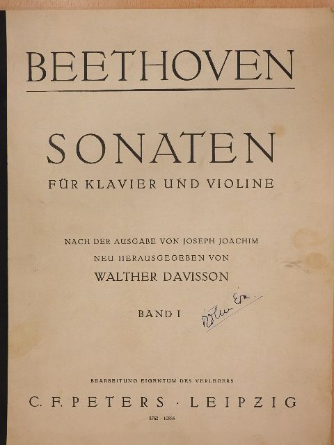 Beethoven - Sonaten I. [antikvár]